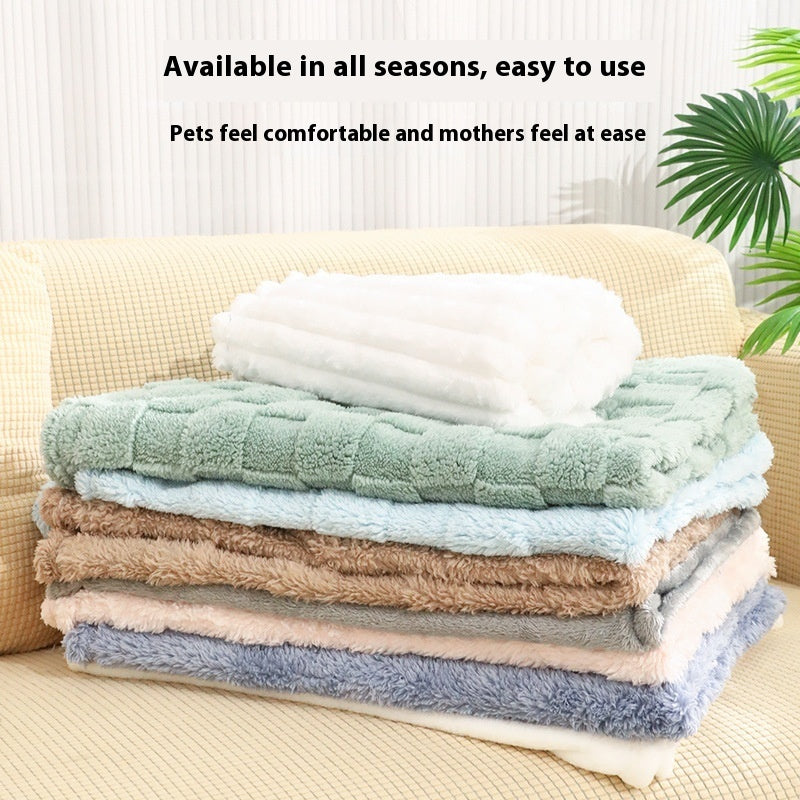 CoralFleece Pet Sleep Blanket