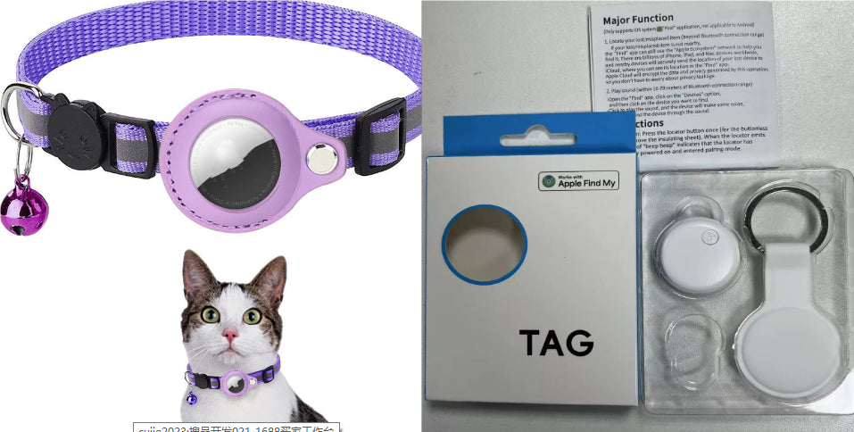 Waterproof AirTag Holder Collar for Cats & Dogs