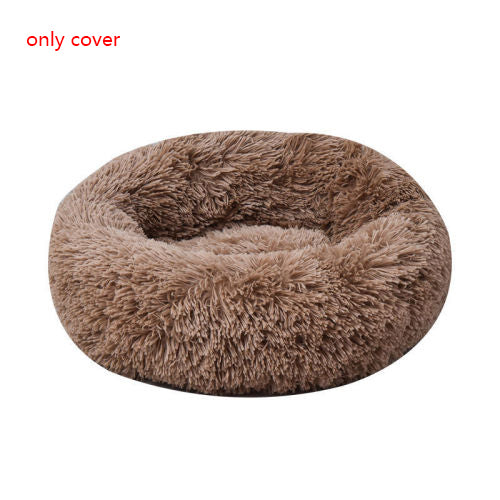 CloudNest Plush Round Pet Bed