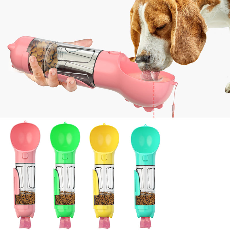 3-in-1 Dog Travel Bottle with Poop Dispenser