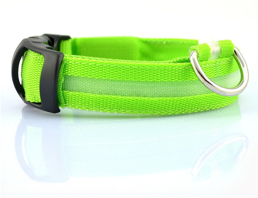 Adjustable LED Glow Collar & Leash for Pets