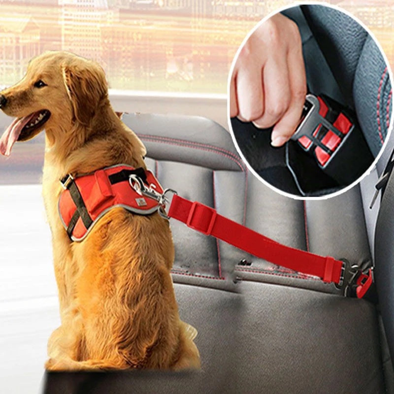 Adjustable Car Safety Harness for Dogs & Cats