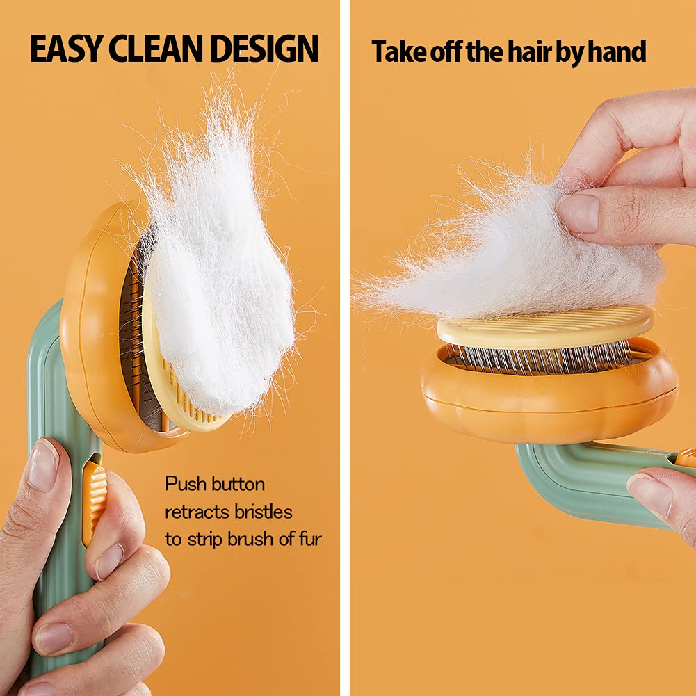 PumpkinPaw Self-Cleaning Slicker Brush