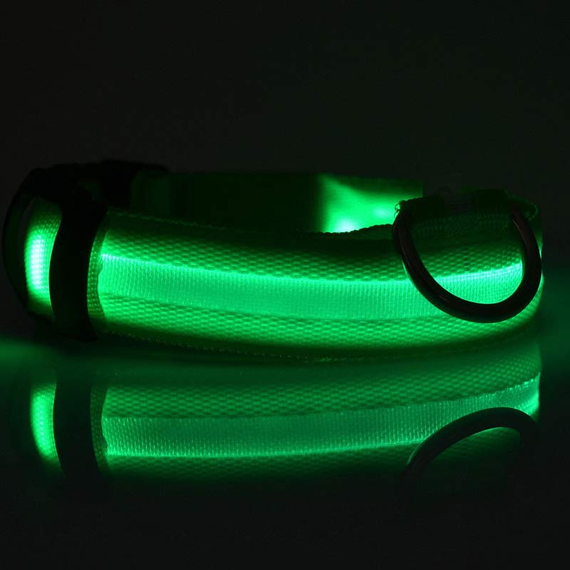 Adjustable LED Glow Collar & Leash for Pets