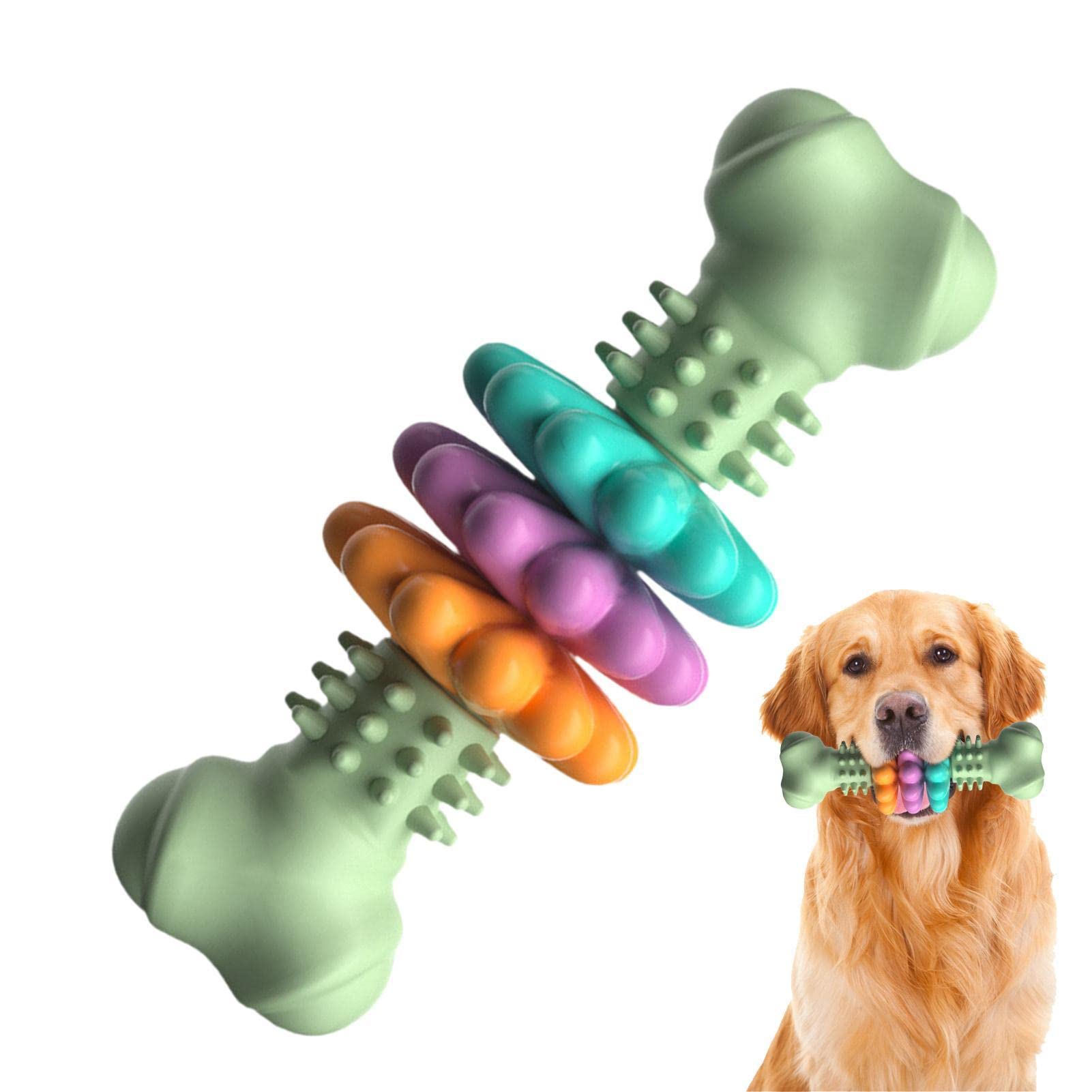 Indestructible TPR Bone Chew Toy for Dogs