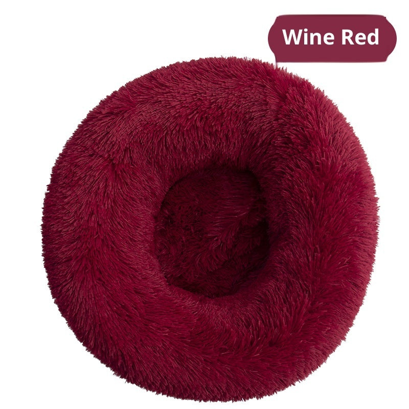 PlushNest Round Pet Bed