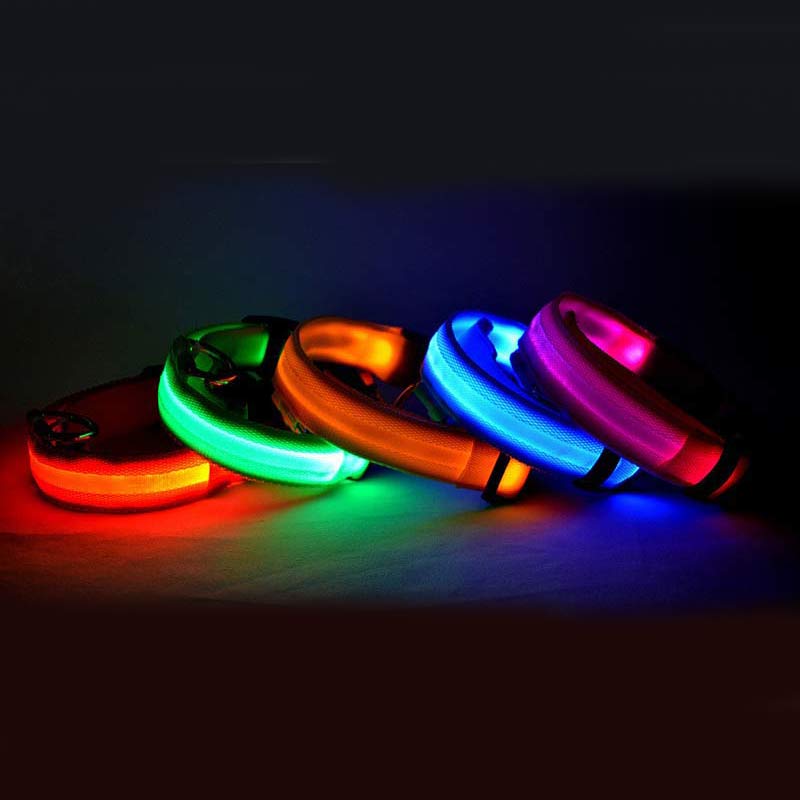 Adjustable LED Glow Collar & Leash for Pets