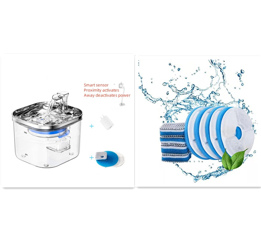 AquaFlow Steel Fountain