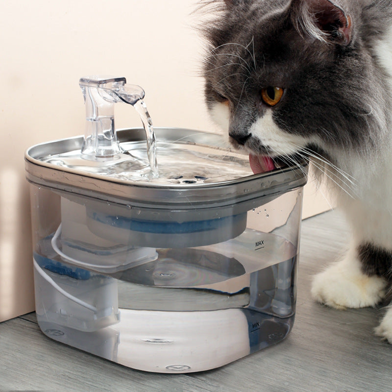 AquaFlow Steel Fountain
