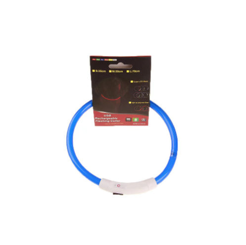 USB Rechargeable LED Safety Collar for Night Walks