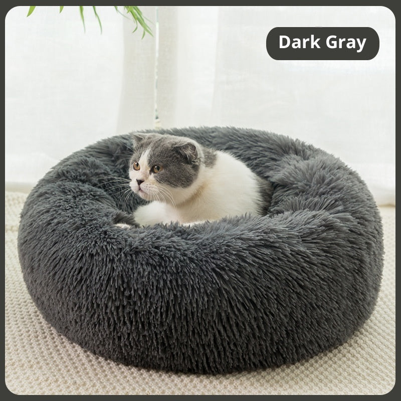 PlushNest Round Pet Bed