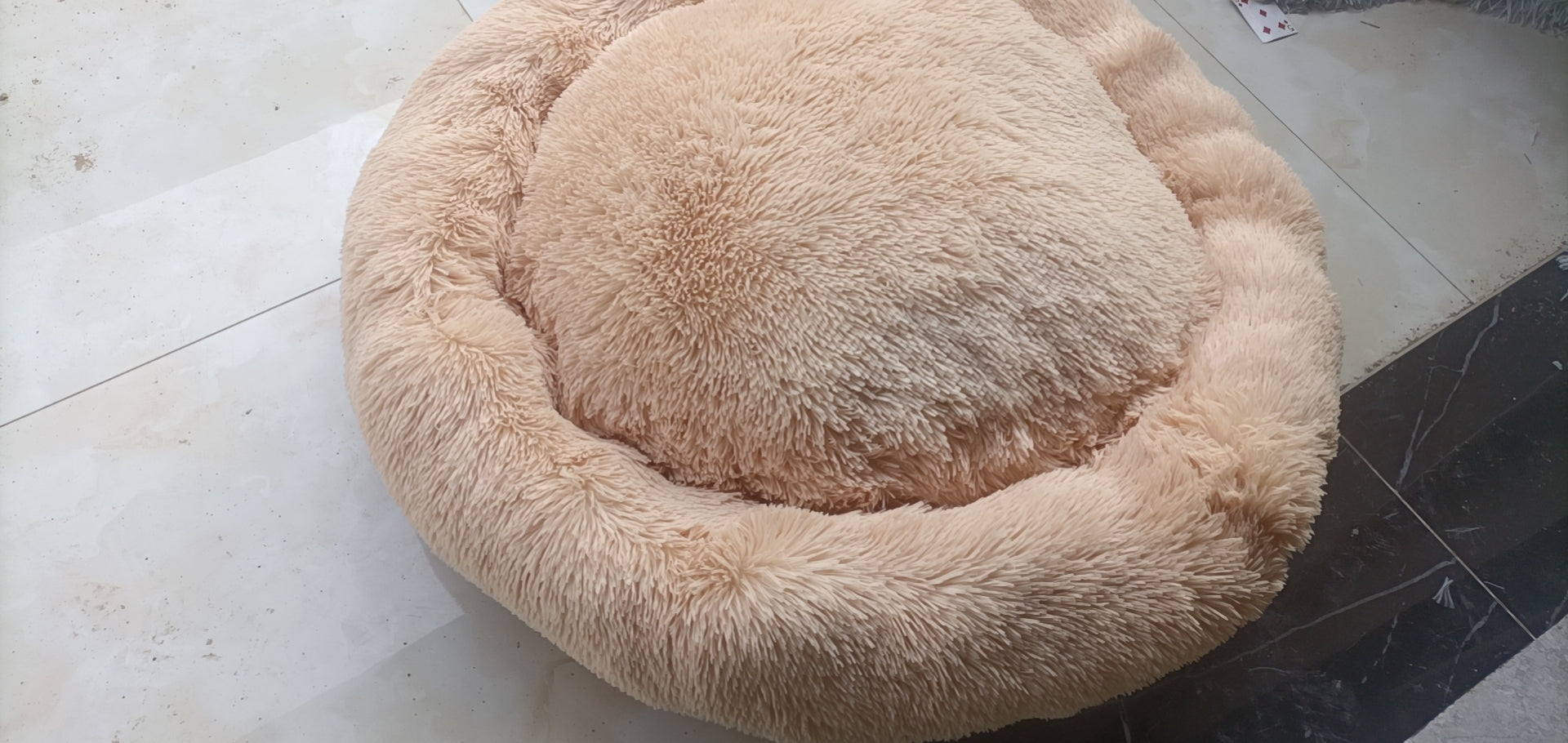CloudNest Plush Round Pet Bed