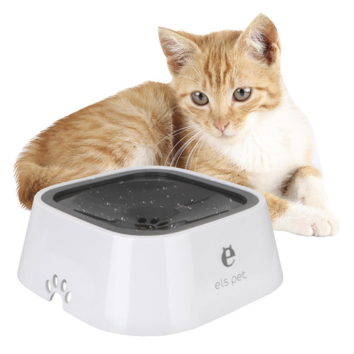 1.5L Anti-Overflow Floating Pet Water Bowl