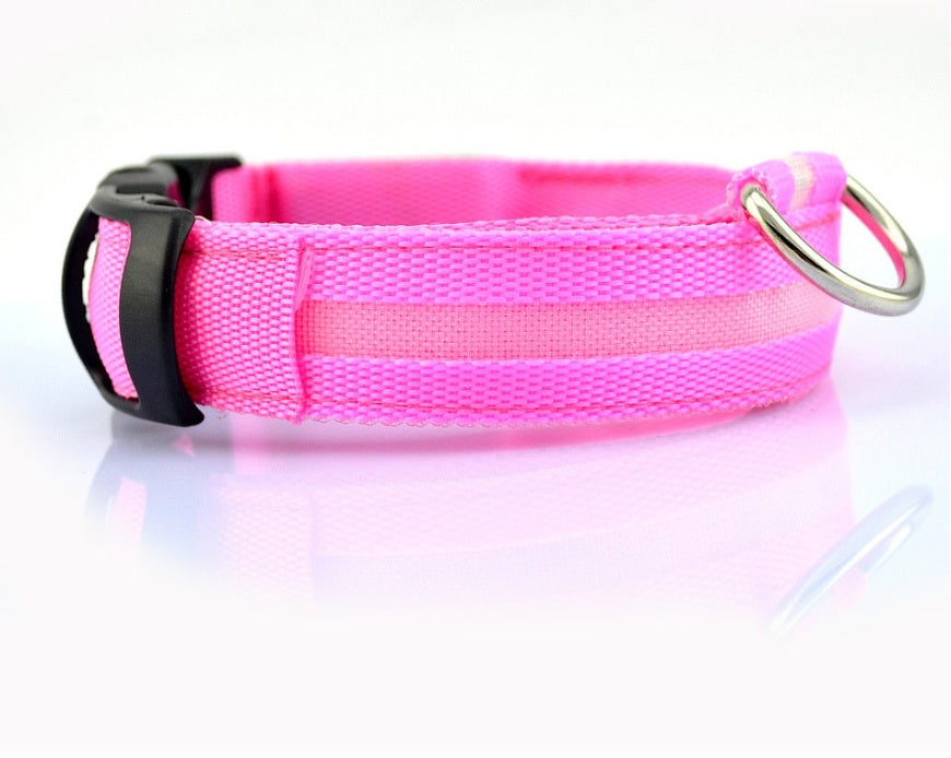 Adjustable LED Glow Collar & Leash for Pets