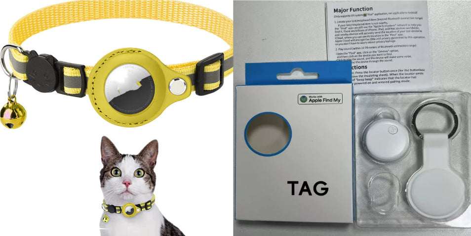 Waterproof AirTag Holder Collar for Cats & Dogs