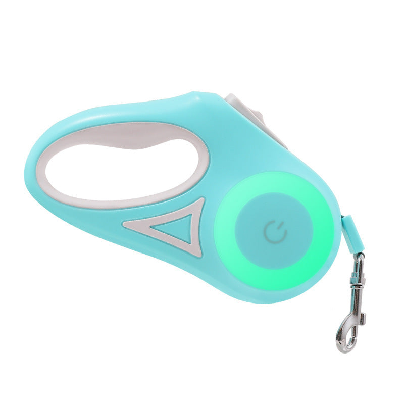 Retractable Dog Leash with Spotlight & Collar