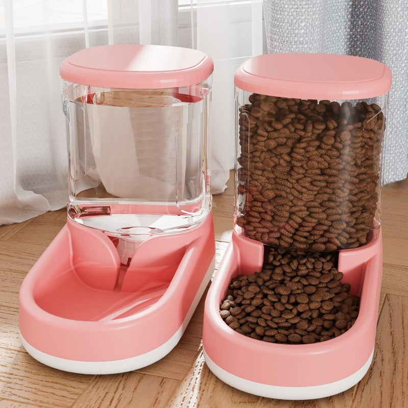 TriStation Pet Fountain & Feeder Set