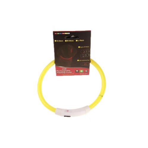 USB Rechargeable LED Safety Collar for Night Walks