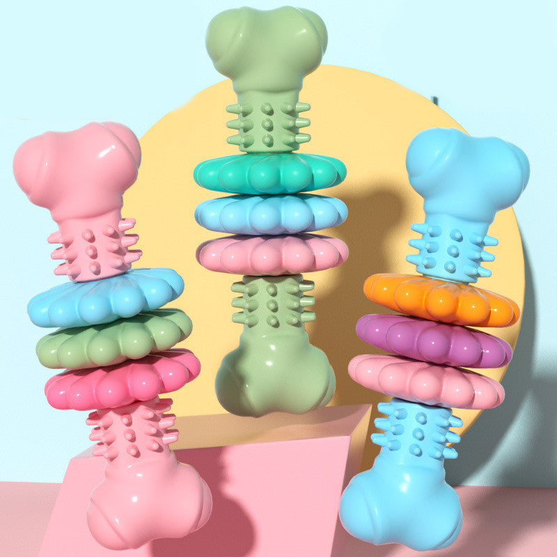 Indestructible TPR Bone Chew Toy for Dogs