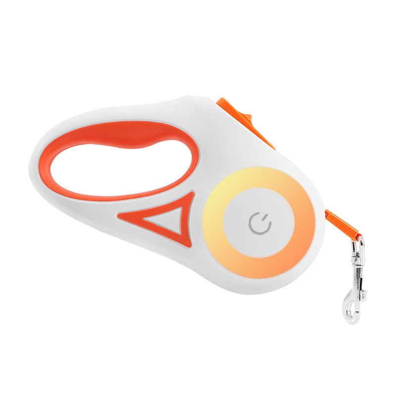 Retractable Dog Leash with Spotlight & Collar