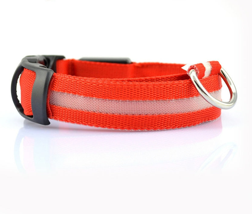 Adjustable LED Glow Collar & Leash for Pets