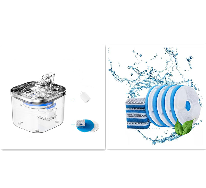 AquaFlow Steel Fountain