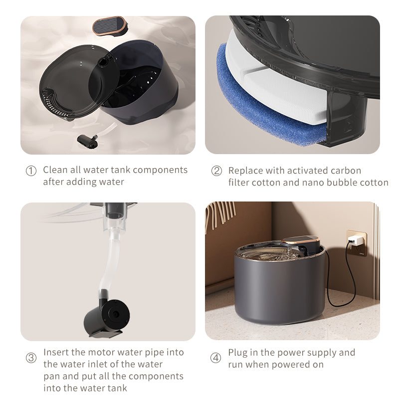 MuteSip USB Pet Water Fountain