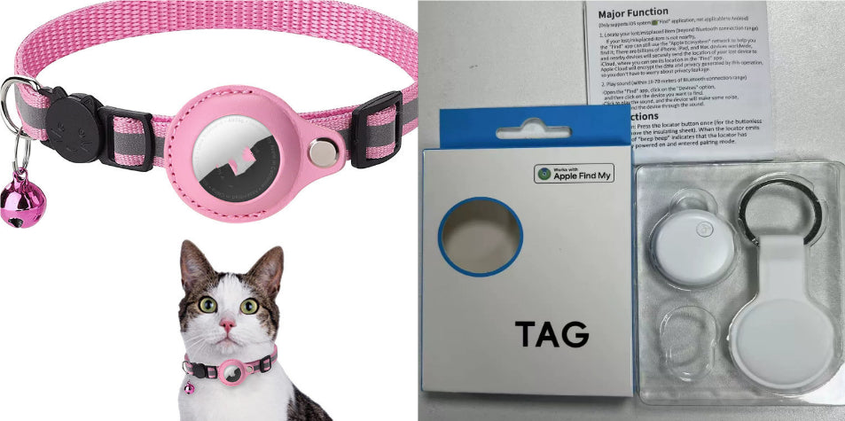 Waterproof AirTag Holder Collar for Cats & Dogs