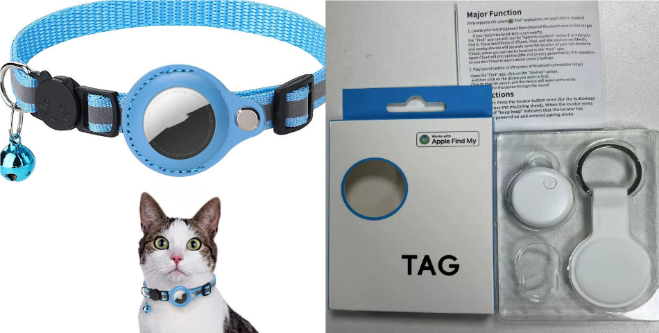 Waterproof AirTag Holder Collar for Cats & Dogs