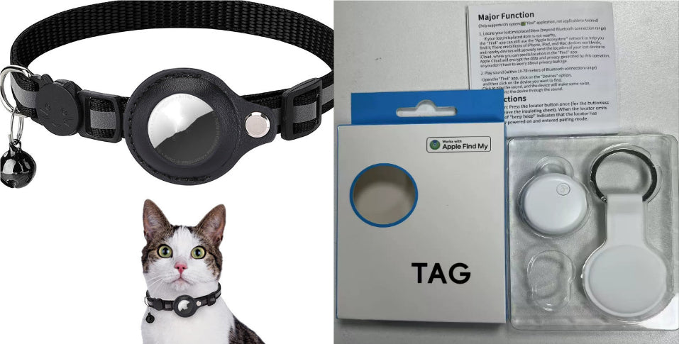 Waterproof AirTag Holder Collar for Cats & Dogs