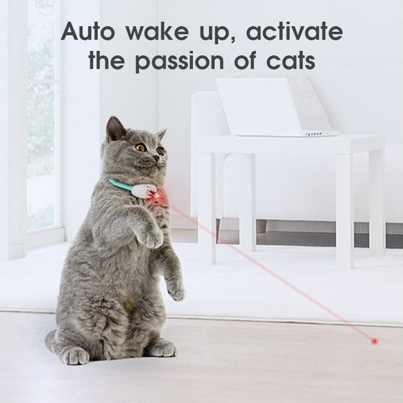 USB Rechargeable Smart Laser Collar Toy for Cats