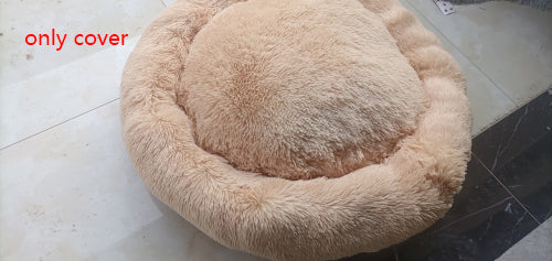 CloudNest Plush Round Pet Bed