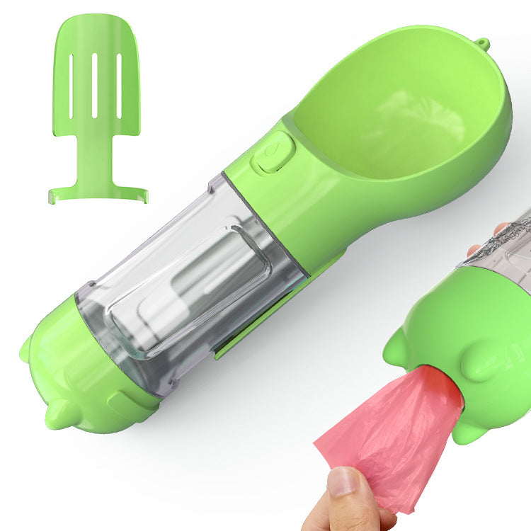 3-in-1 Dog Travel Bottle with Poop Dispenser