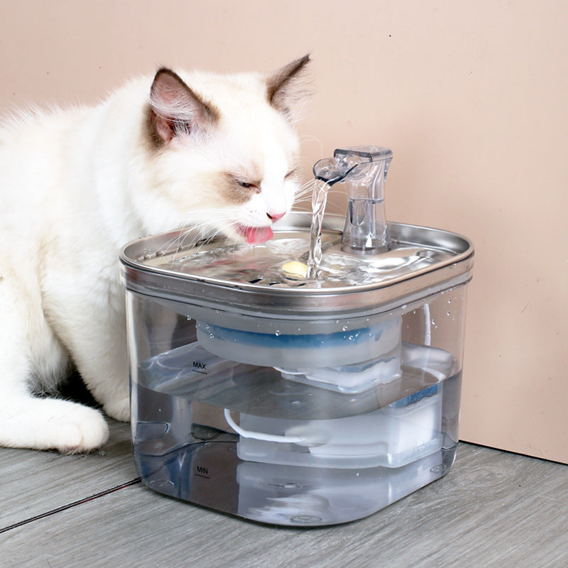 AquaFlow Steel Fountain