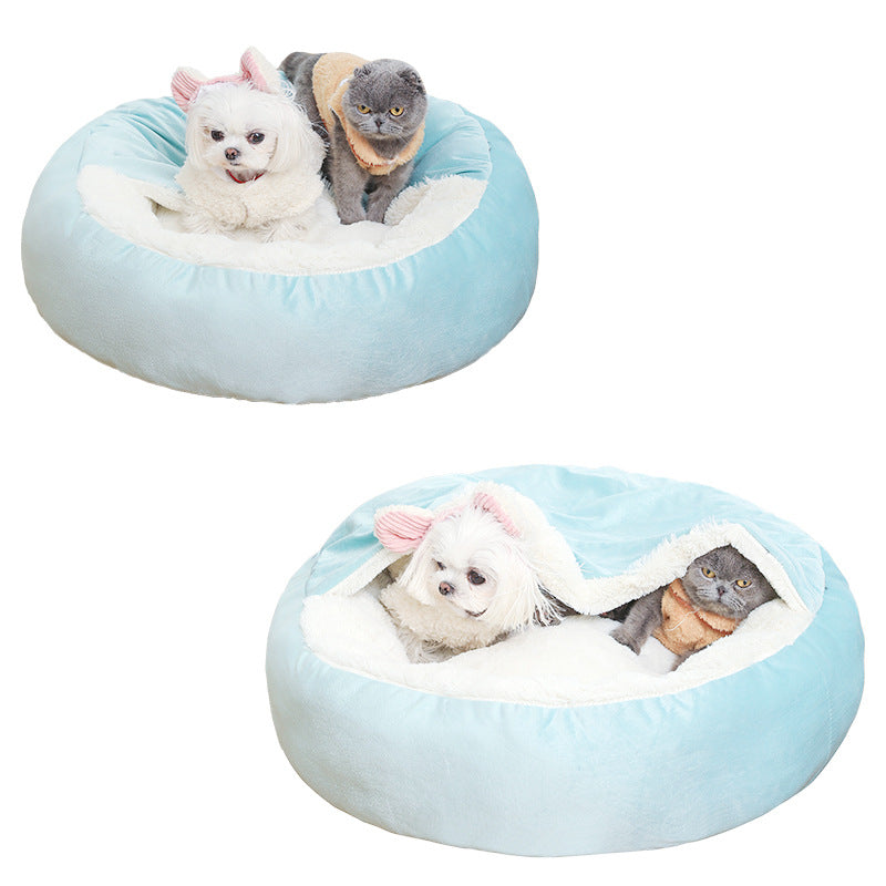 HoodedNest Orthopedic Pet Bed