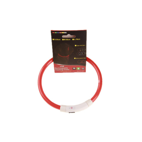 USB Rechargeable LED Safety Collar for Night Walks