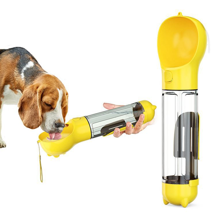 3-in-1 Dog Travel Bottle with Poop Dispenser