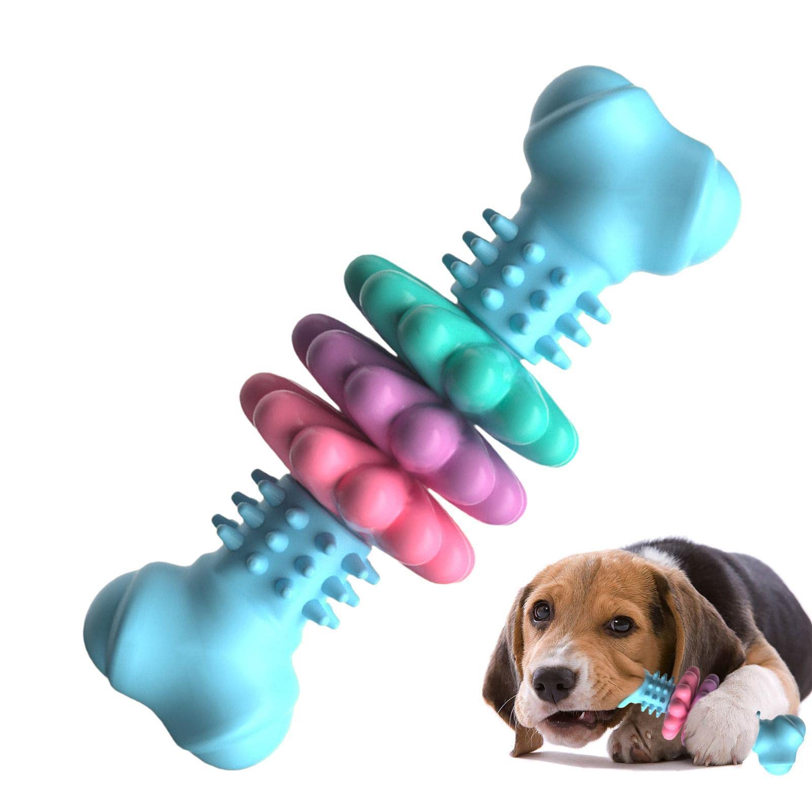 Indestructible TPR Bone Chew Toy for Dogs