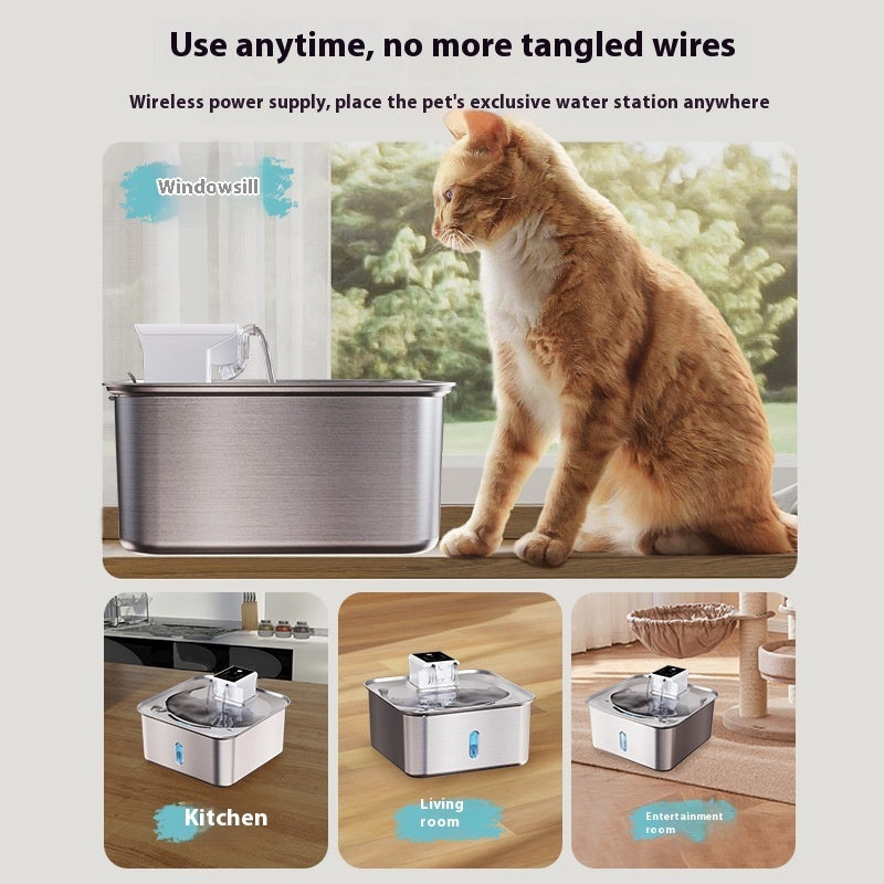 WireFlow Steel Fountain