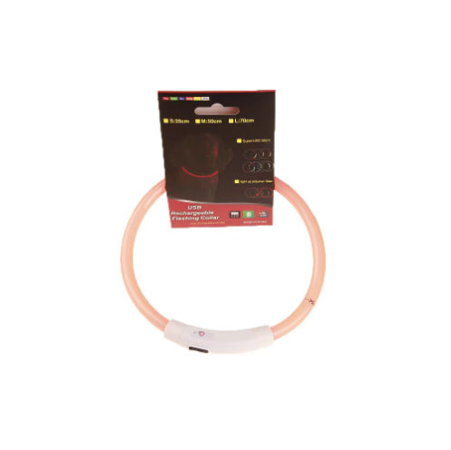 USB Rechargeable LED Safety Collar for Night Walks
