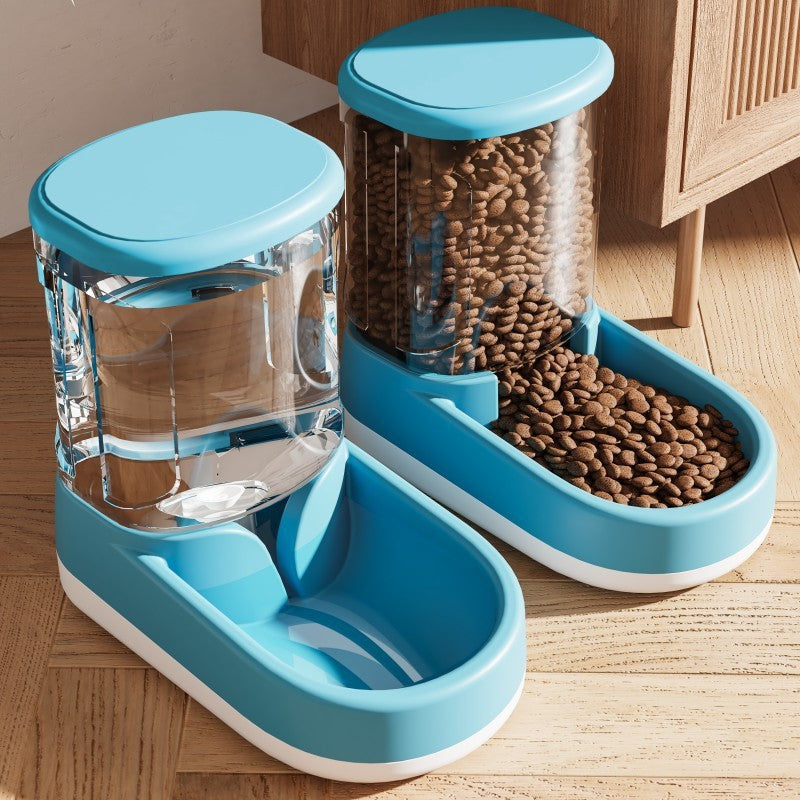 TriStation Pet Fountain & Feeder Set