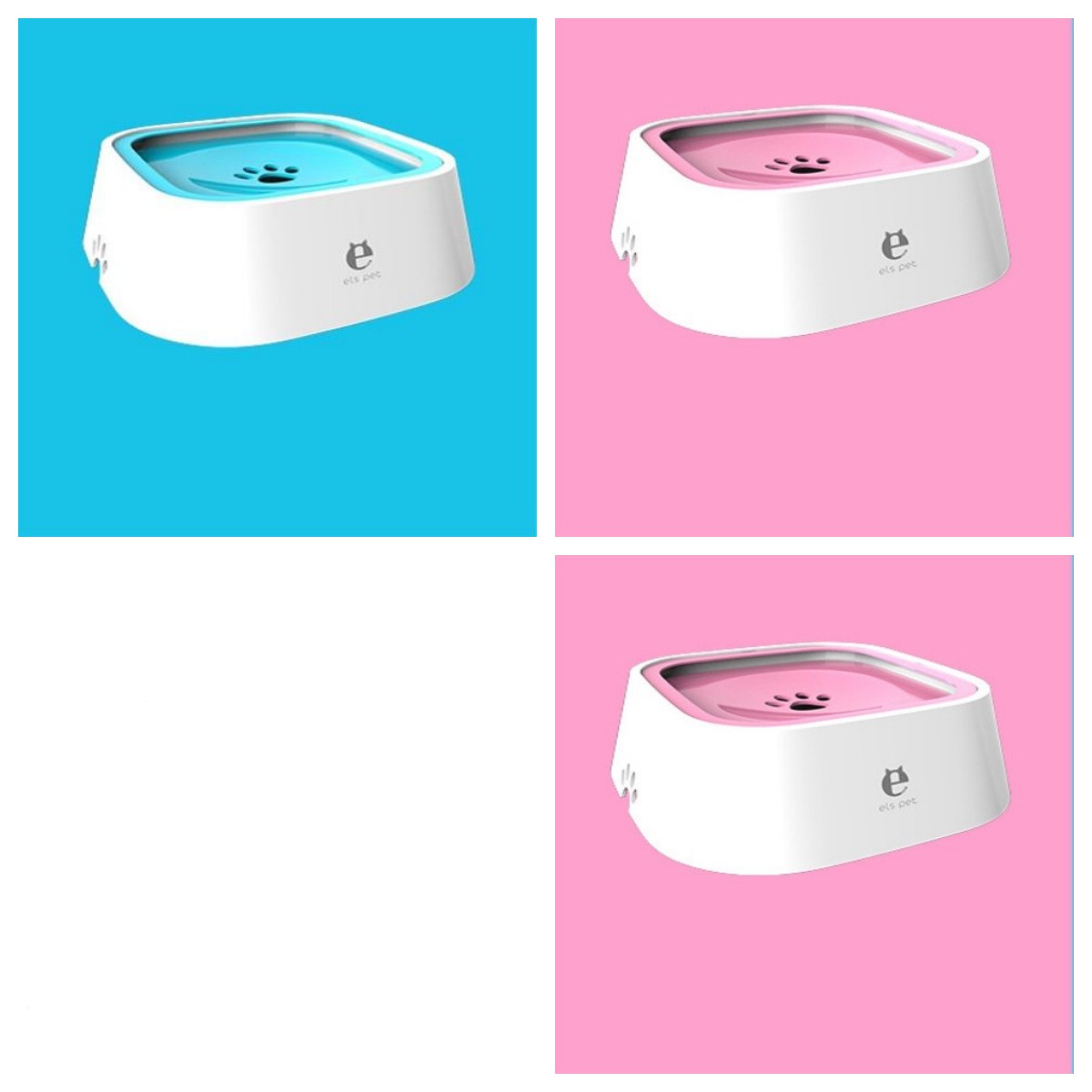 1.5L Anti-Overflow Floating Pet Water Bowl
