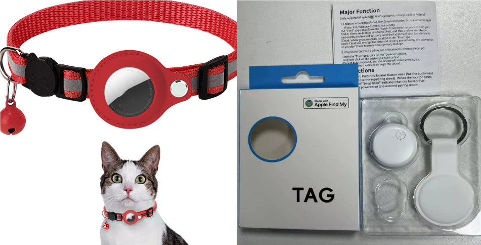 Waterproof AirTag Holder Collar for Cats & Dogs