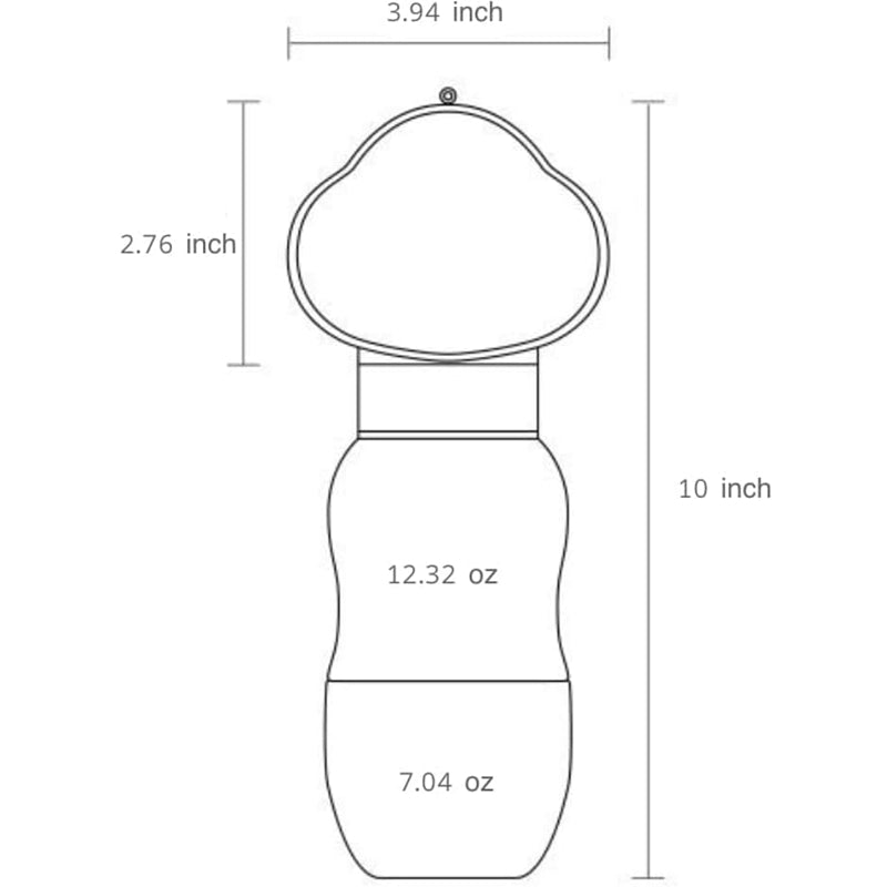 TwistFlow 2-in-1 Dog Walking Water Bottle