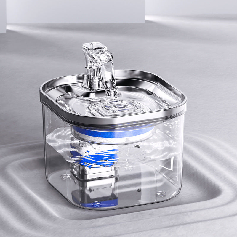 AquaFlow Steel Fountain