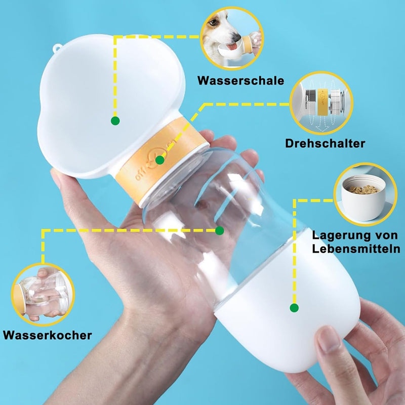 TwistFlow 2-in-1 Dog Walking Water Bottle