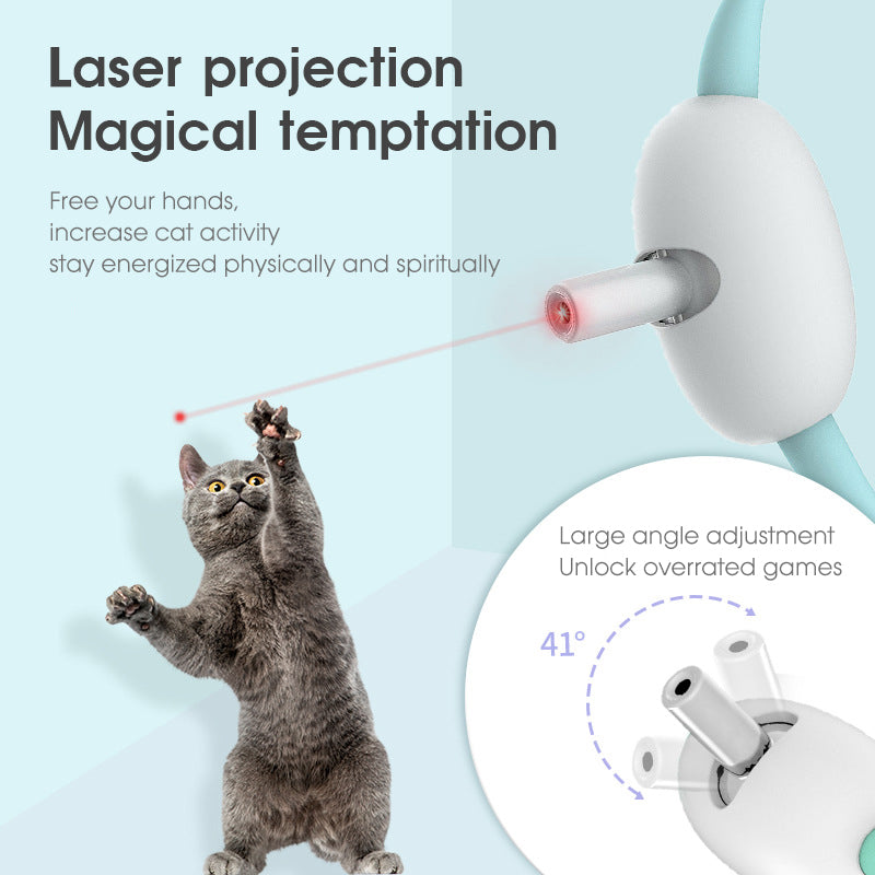 USB Rechargeable Smart Laser Collar Toy for Cats