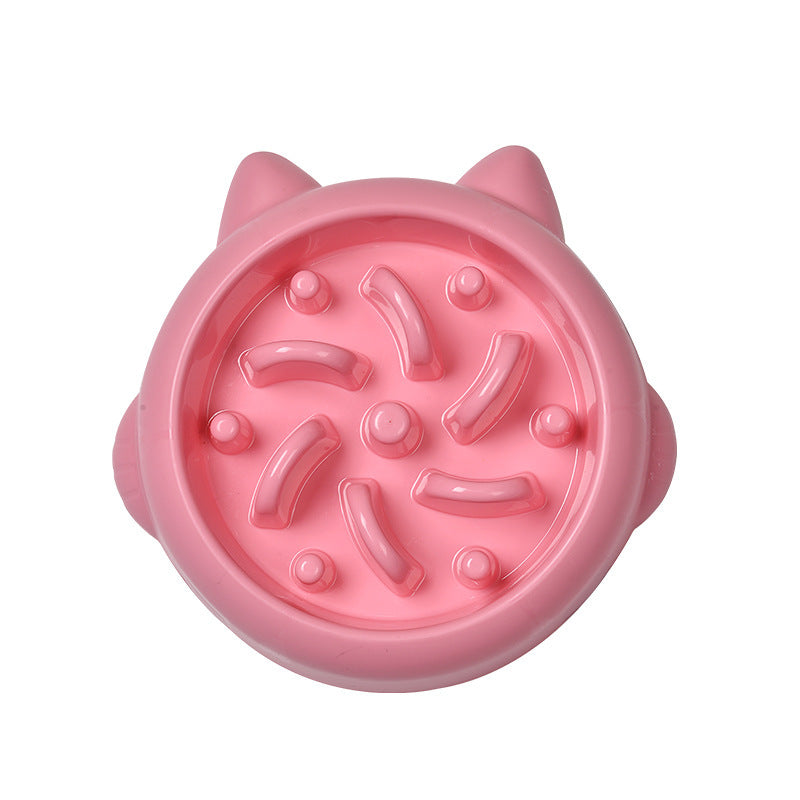 Anti-Gulping Slow Feeder Bowl for Dogs & Cats