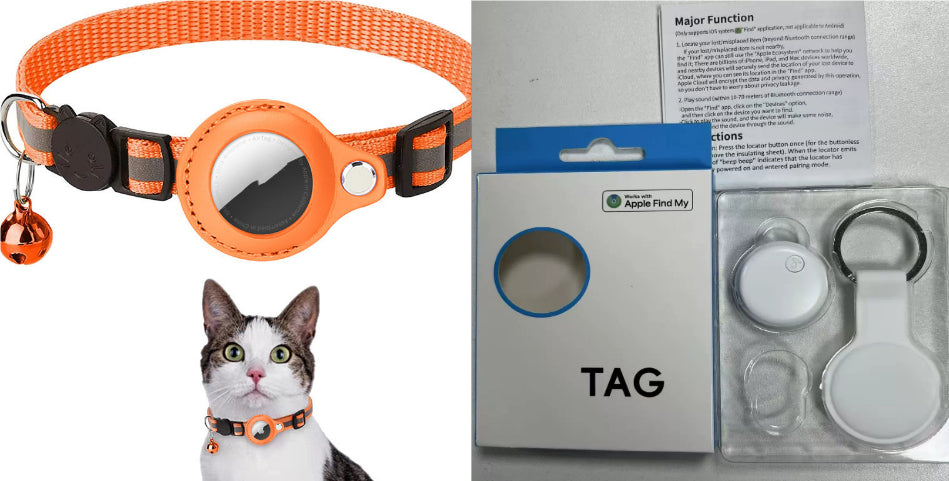 Waterproof AirTag Holder Collar for Cats & Dogs