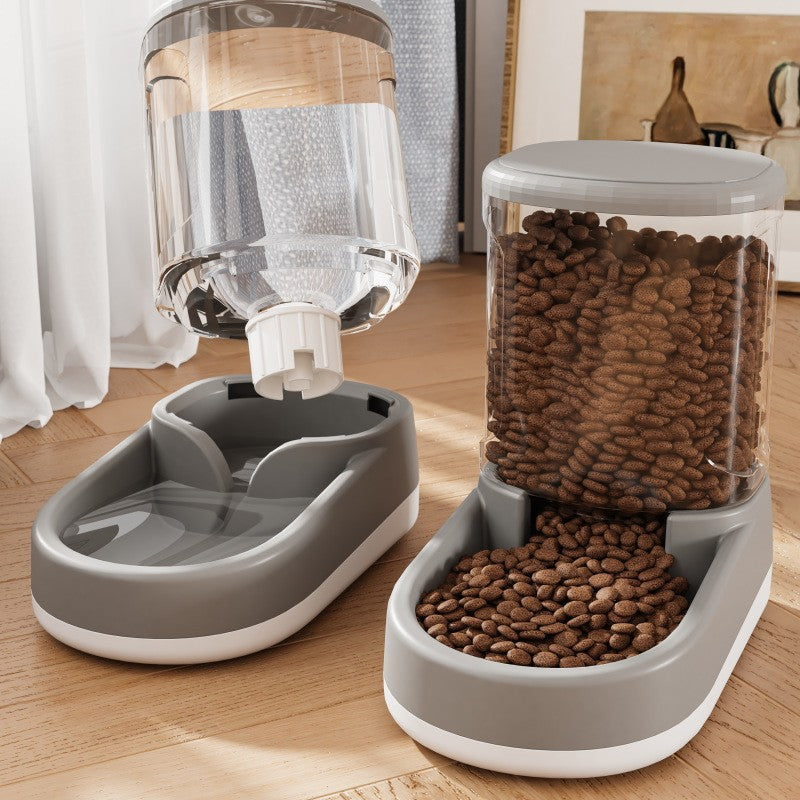 TriStation Pet Fountain & Feeder Set